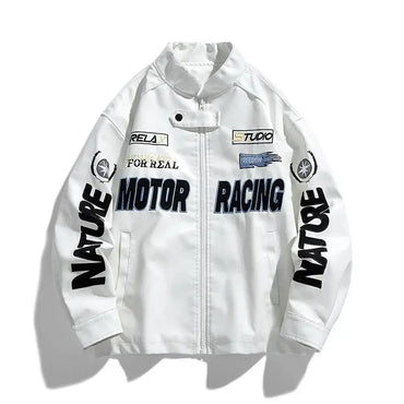 American Leather Jacket White Coats Male