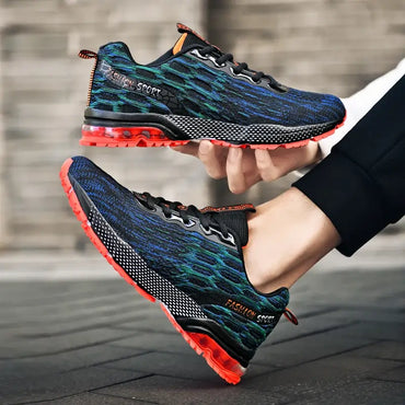 Casual Sneakers Men Men Sneakers Fashion Casual Shoes High Quality Blue Orange