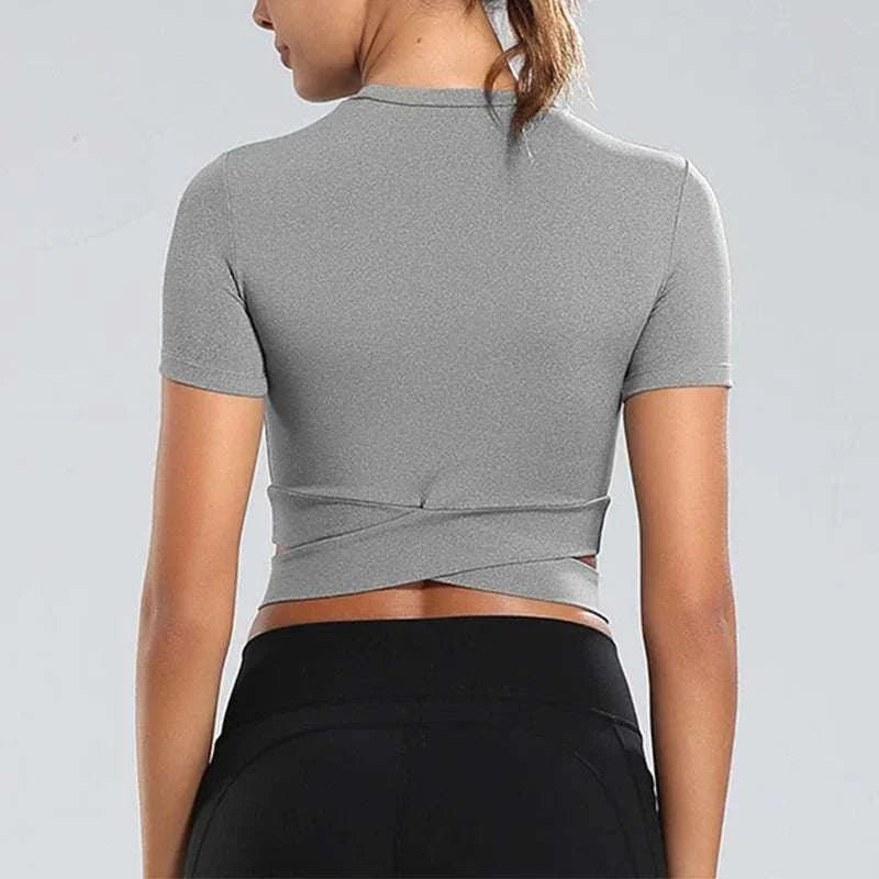 women fitness crop top
