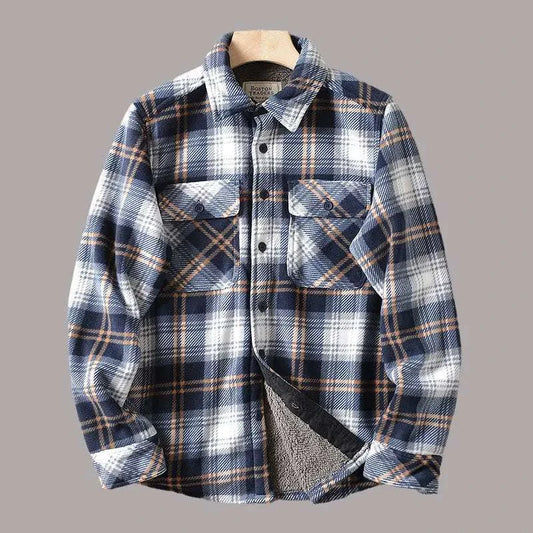 Americans Style Men's Winter Fleece Shirt Jacket