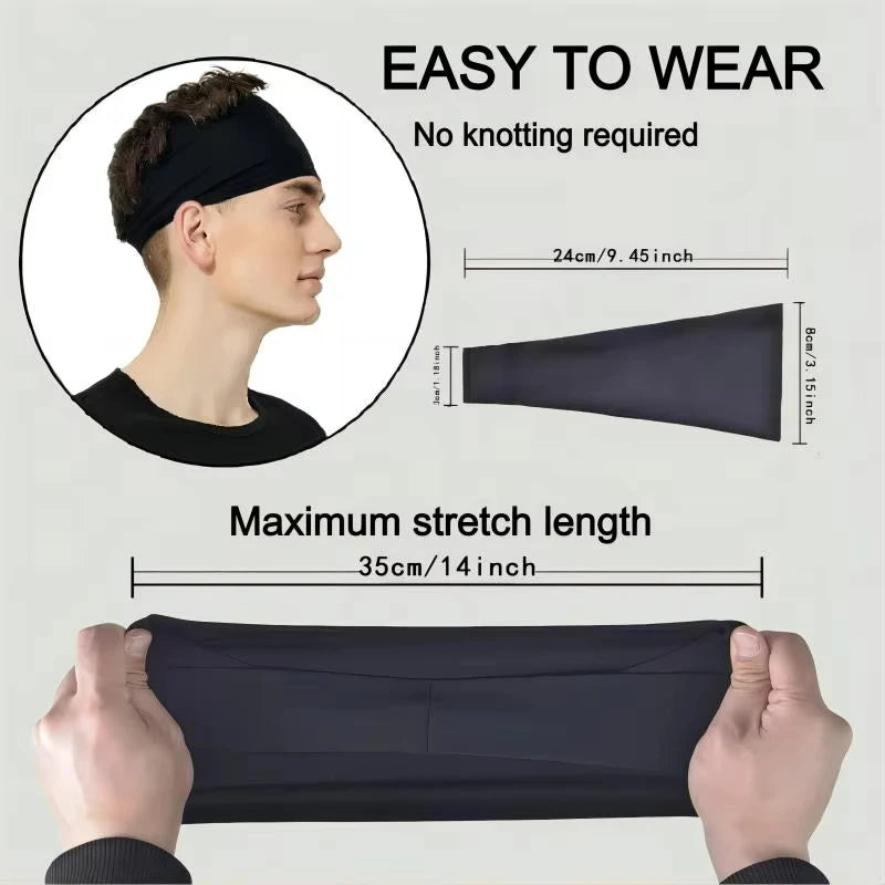 Sports Headband For Woman Gym Yoga Sweat Hair Band Soft Elastic Hairbands Stretch Outdoor Sport Sweatbands Running Fitness