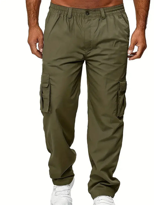 Sweatpants Outdoor Loose Straight Army Green