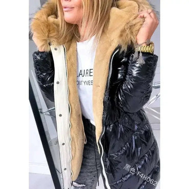 Winter Clothes Women Puffer Jacket Black