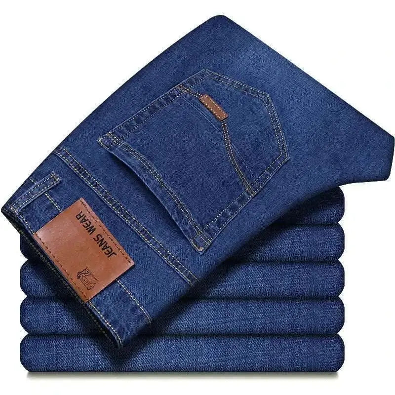 denim jeans for men offers Men Blue Fashion Straight Jeans Men 2025