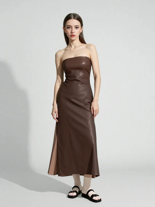 Informal Dresses | American women's clothing autumn winter sexy tube top dress