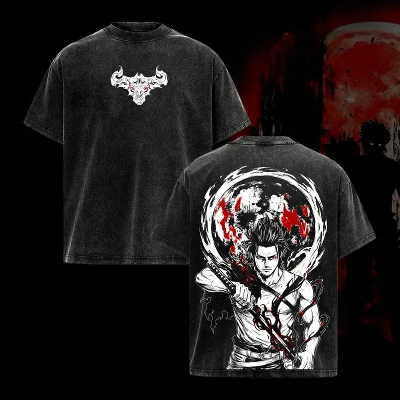 Black Clover Anime Printed T-shirt