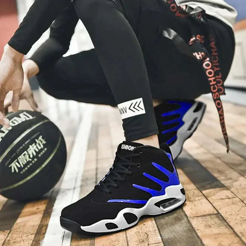  High Top Sneakers for Men Blue