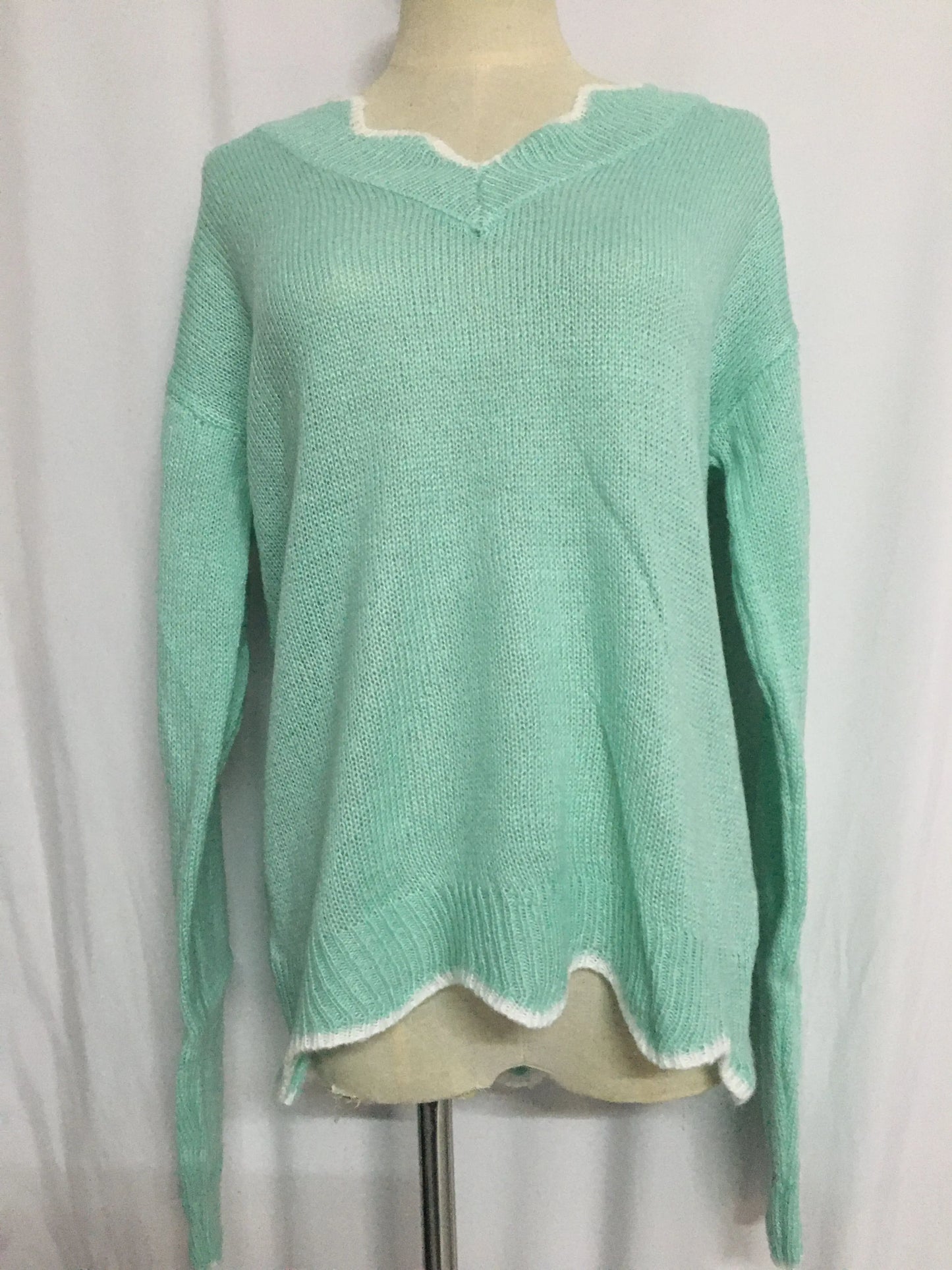 Women Knitted Sweaters New Wave V Neck Pullover
