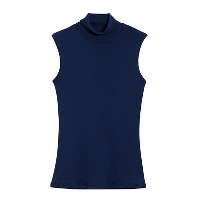Going Out Tops | Summer Tops For Women Turtleneck Basic Sleeveless Lace