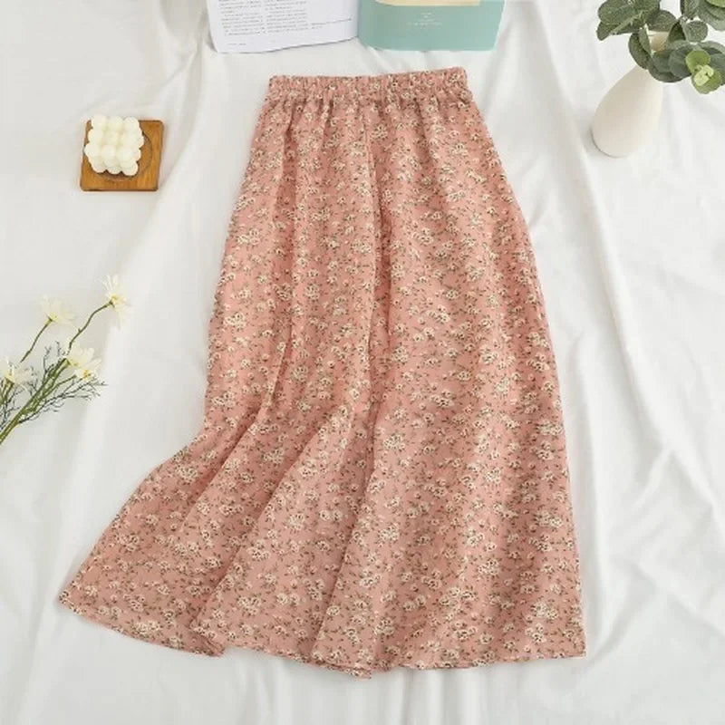 Women's Summer Skirts Vintage Floral Printed | skirt
