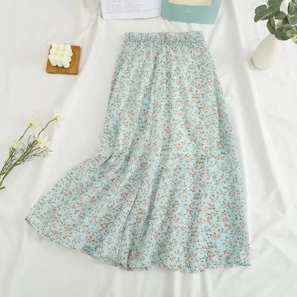 Women's Summer Skirts Vintage Floral Printed | skirt