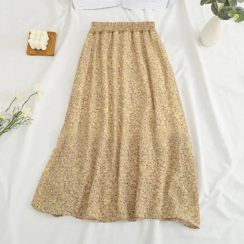 Women's Summer Skirts Vintage Floral Printed | skirt