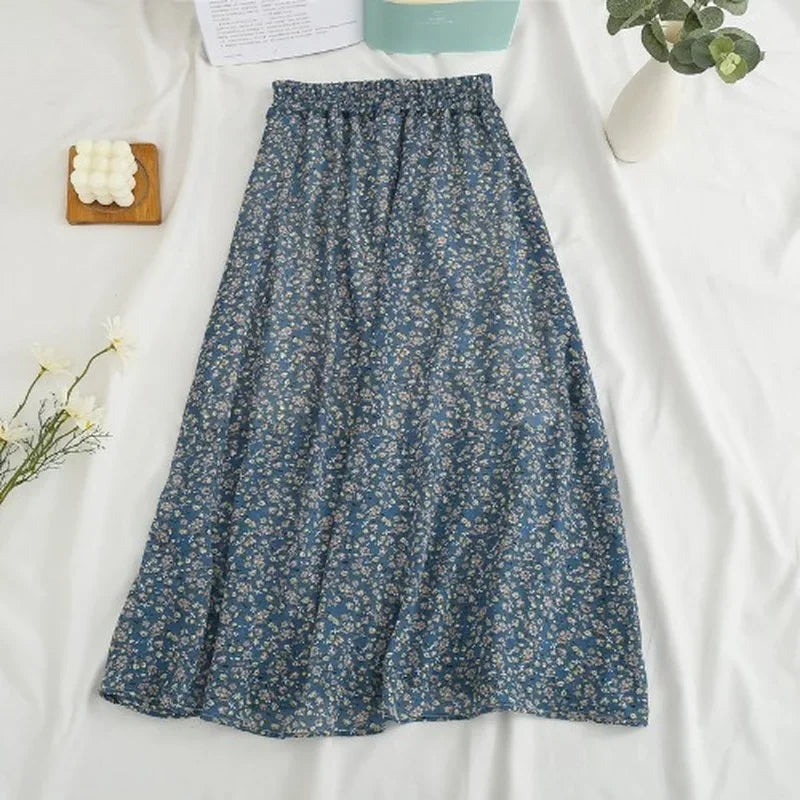 Women's Summer Skirts Vintage Floral Printed | skirt