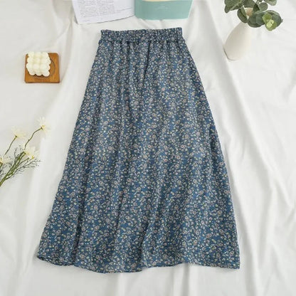 Women's Summer Skirts Vintage Floral Printed | skirt