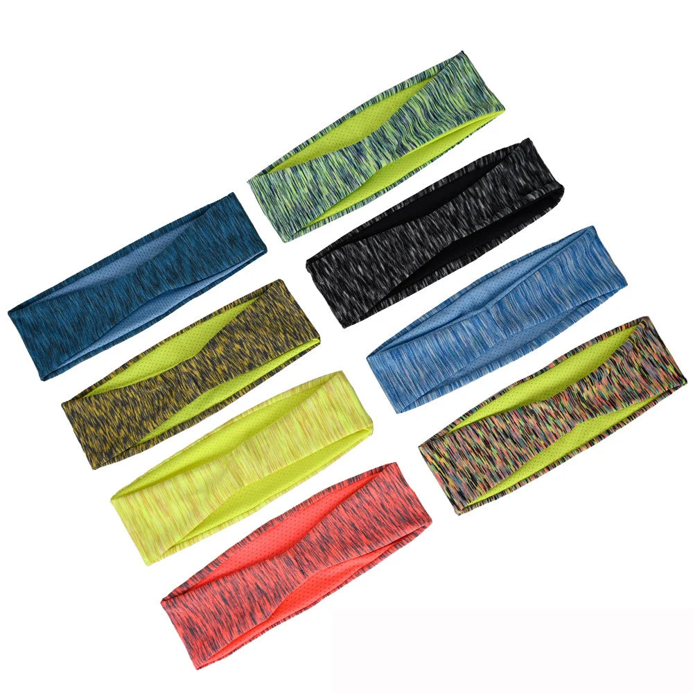 Sports Headband For Woman Gym Yoga Sweat Hair Band Soft Elastic Hairbands Stretch Outdoor Sport Sweatbands Running Fitness