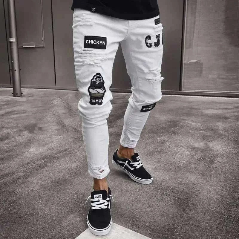 denim jeans for men | Ripped Jeans Men Stretch