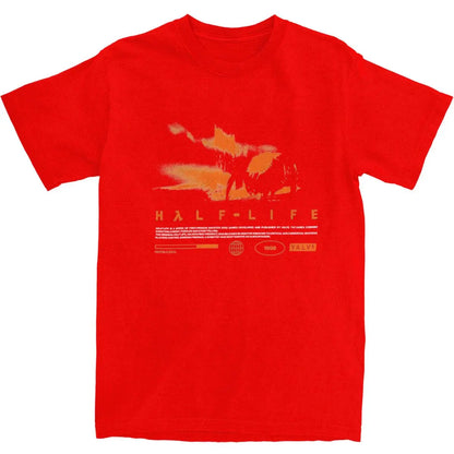 Men T Shirt Videogames HALFS LIFES V3 T-Shirts Trendy Cool Summer Tees Funny Print Pure Cotton Tops Plus Size 5XL