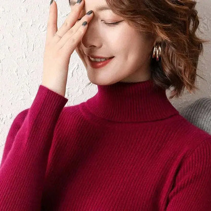 Sweater Women New Arrival 2025 Burgundy