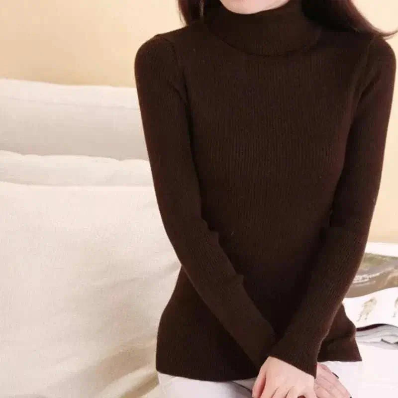 Sweater Women New Arrival 2025 Dark Brown