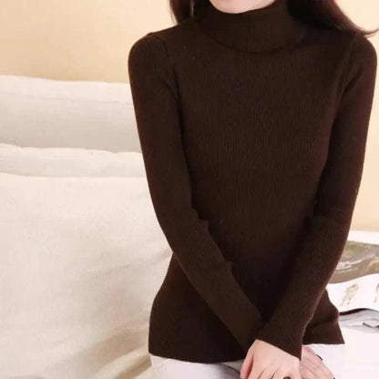 Sweater Women New Arrival 2025 Dark Brown