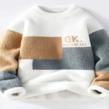 Sweaters men 2025 Winter Letter pattern White