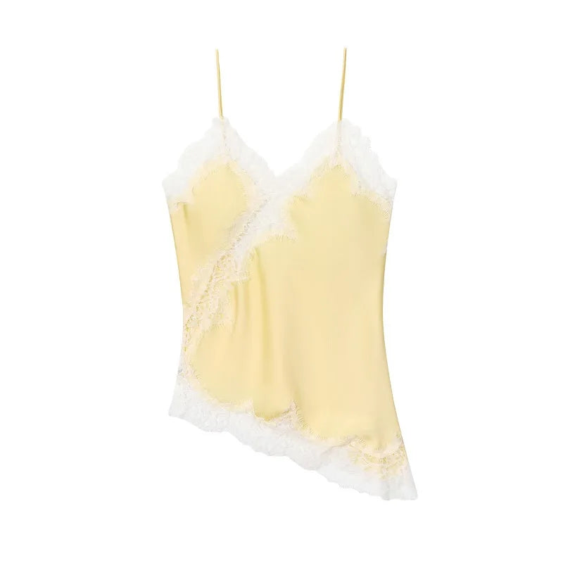 Top Female Backless Yellow Tops for Women 