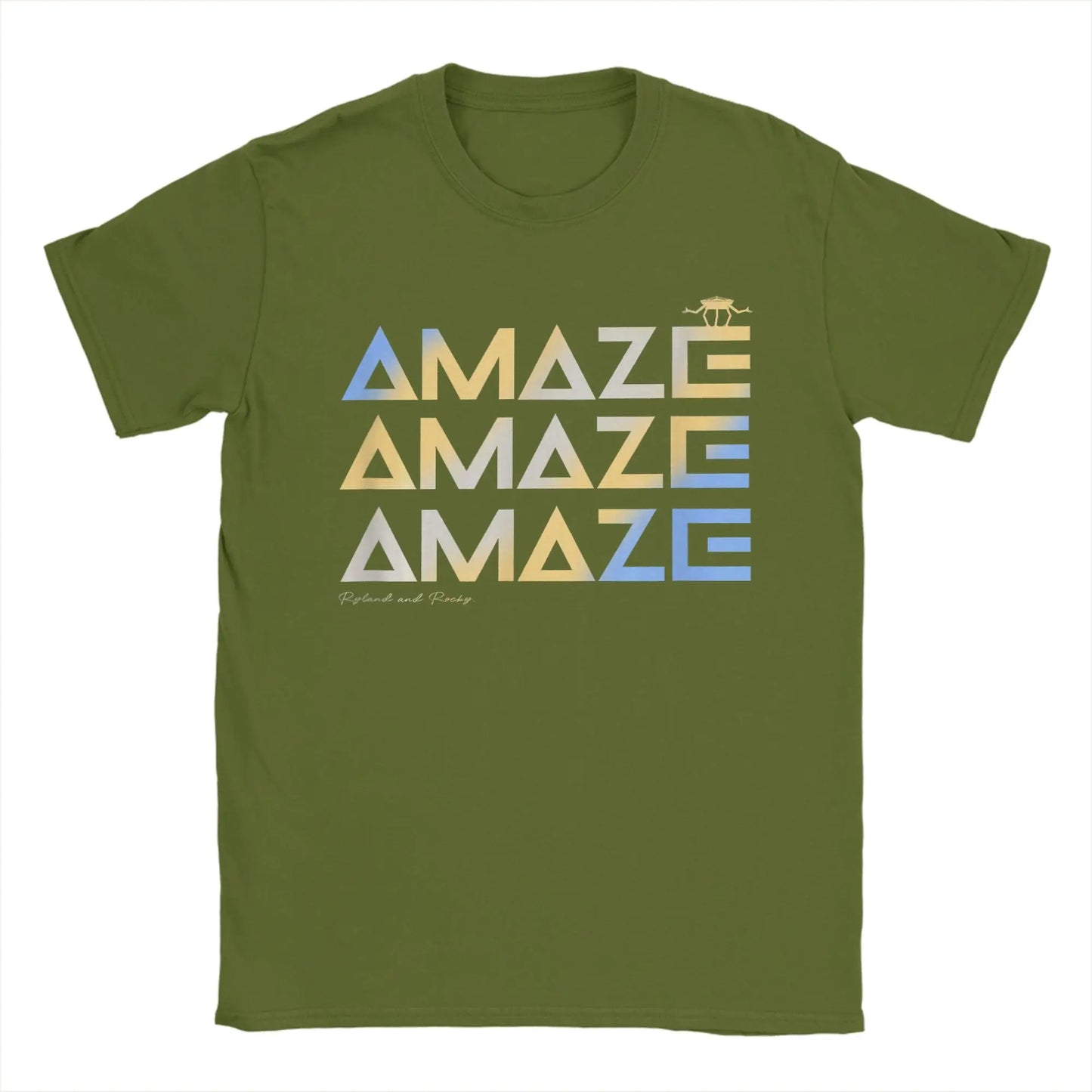 men t shirts | Men T-Shirts Project Hail Mary Funny Space Quote Army Green