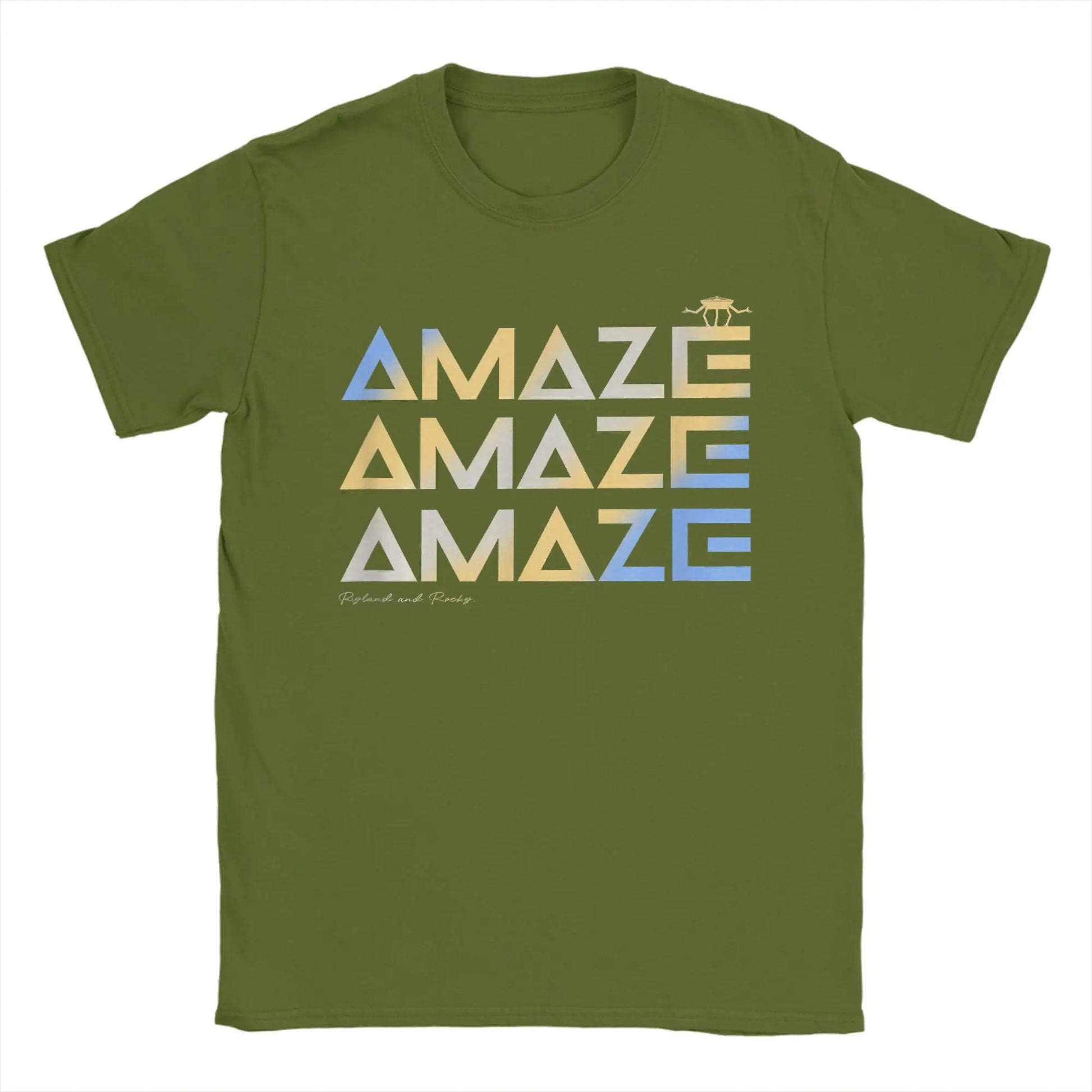 men t shirts | Men T-Shirts Project Hail Mary Funny Space Quote Army Green