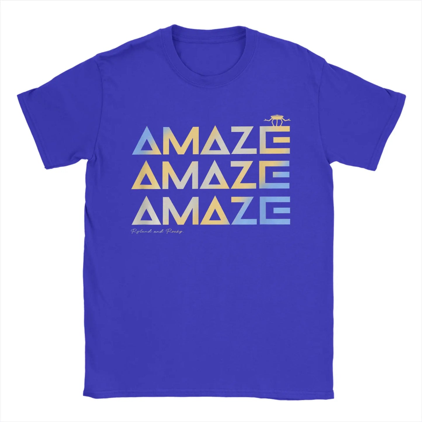 men t shirts | Men T-Shirts Project Hail Mary Funny Space Quote Blue 