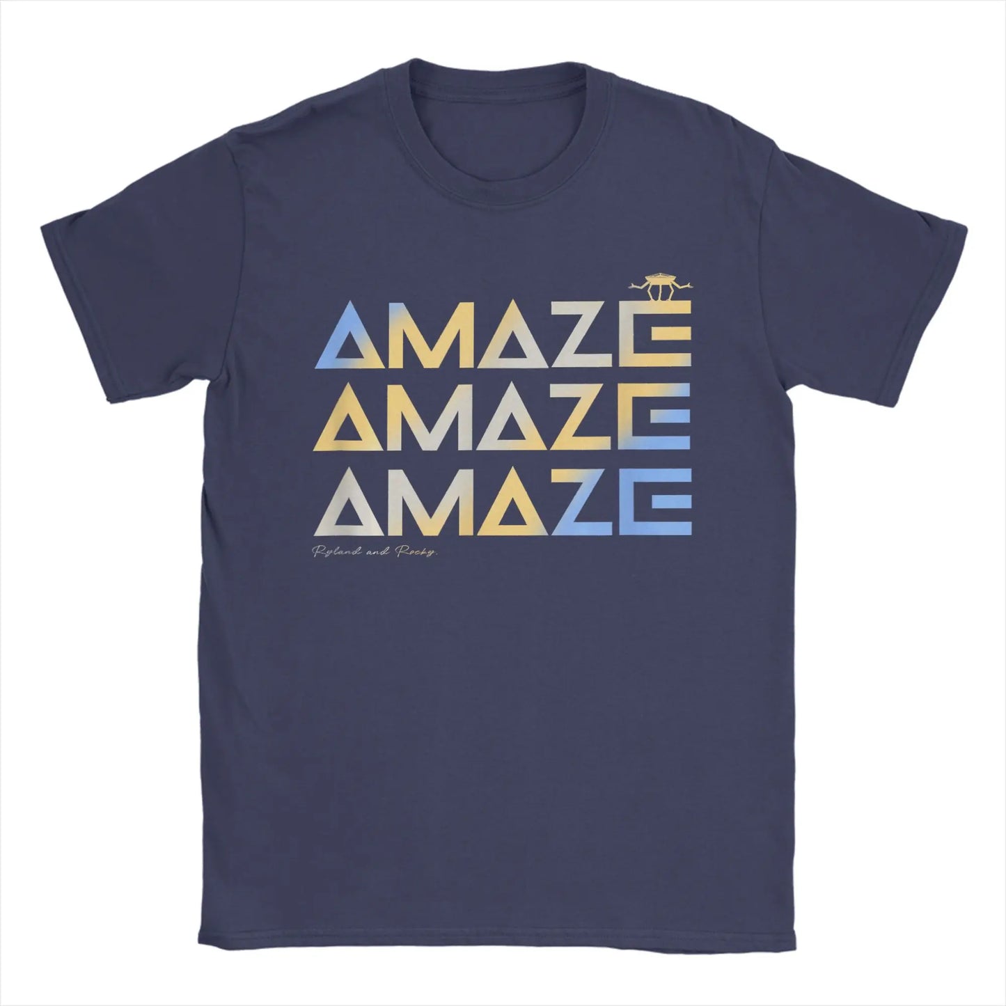 men t shirts | Men T-Shirts Project Hail Mary Funny Space Quote Navy Blue