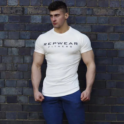 men t shirts | Men T Shirt Short Sleeve Shirts for Men Bodybuilding White