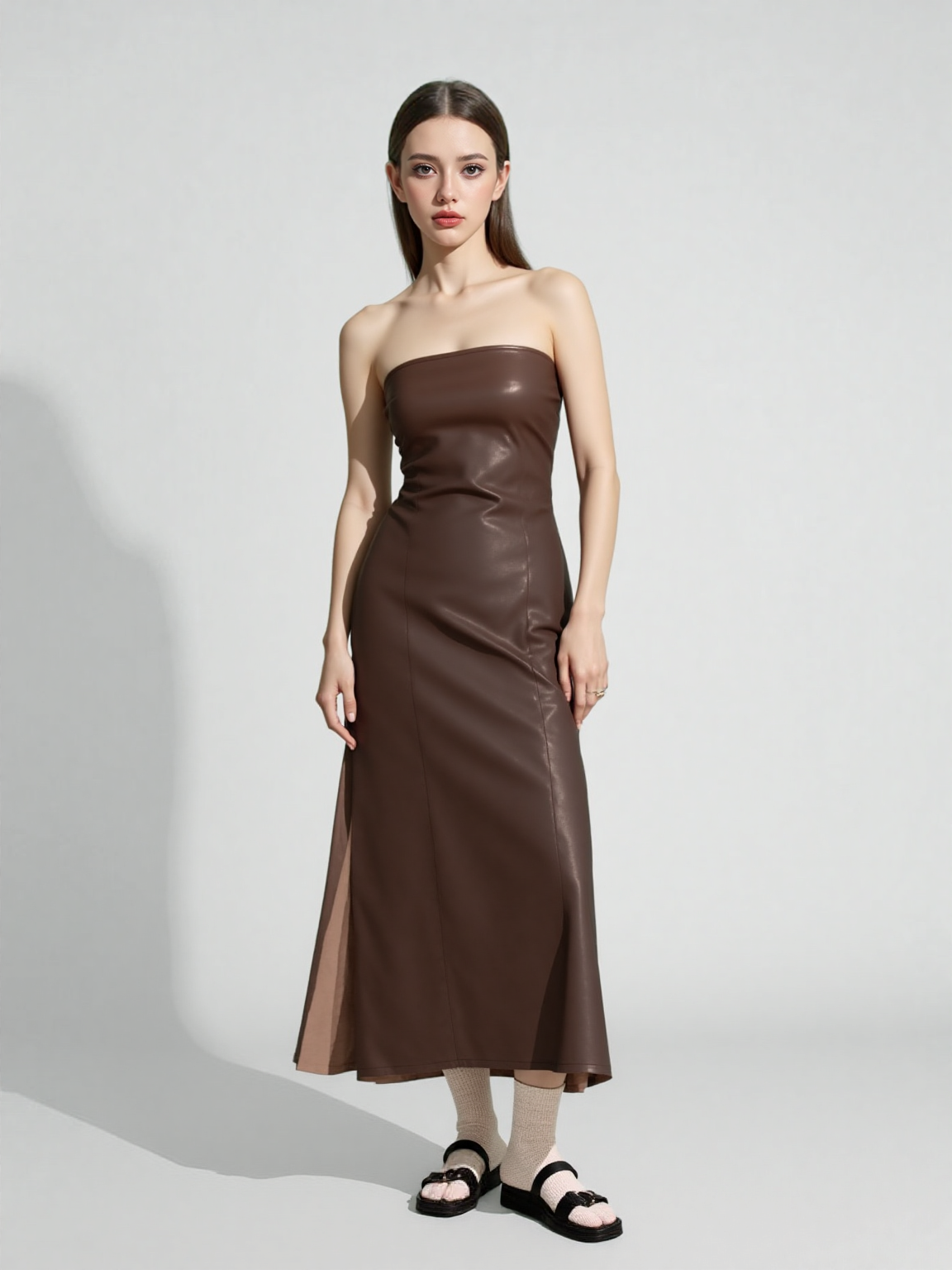 Informal Dresses | American women's clothing  autumn winter sexy tube top dress