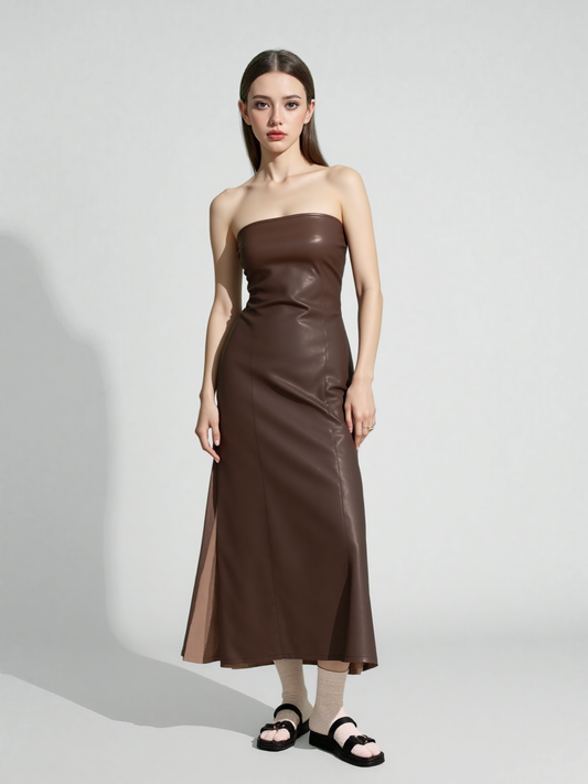 Informal Dresses | American women's clothing  autumn winter sexy tube top dress